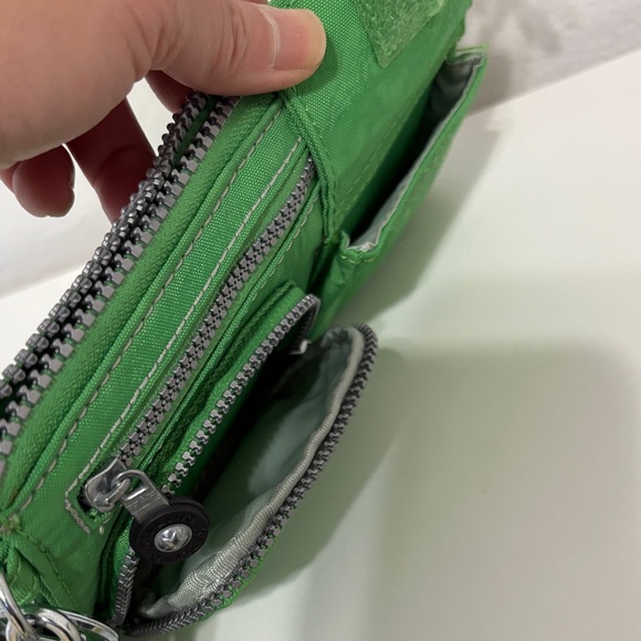Kipling Green Wristlet with Charm - Picture 5 of 9
